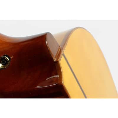 Lucero LFB250Sce Spruce/Cypress Thinline Acoustic-Electric Classical Guitar Regular Natural image 7