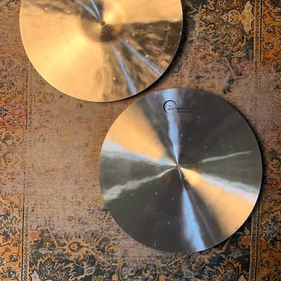MASSIVE Warm DARK 16” Dream Hihats 1254 1392 g IMMACULATE! Huge DEEP Fat Hats! NOT $500 image 2