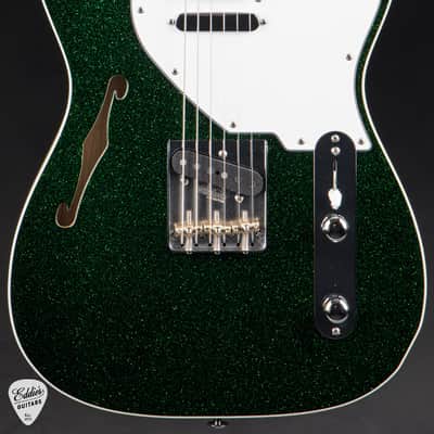 2024 - Suhr Eddie's Guitars Exclusive Custom Classic T Roasted - Deep Green Sparkle image 2