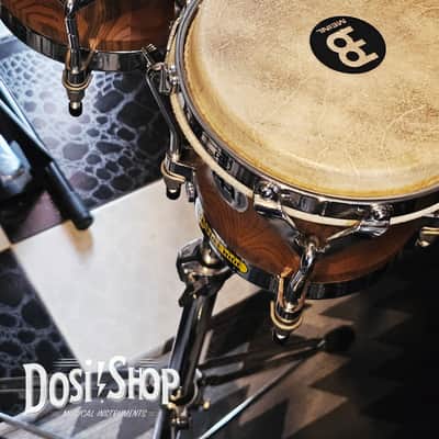 Meinl WB500ZFA-M Free Ride Series Woodcraft Bongos - Zebra Finished Ash image 7
