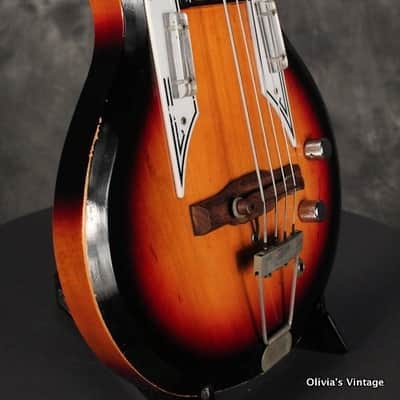 Airline/Valco/Supro Pocket Bass 1962 Sunburst image 6