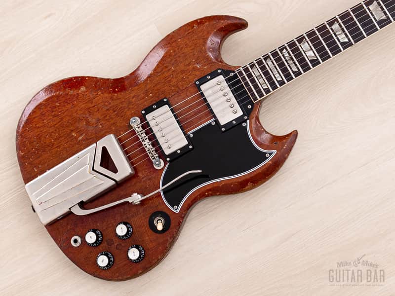 1962 Gibson Les Paul SG Standard Employee Guitar Cherry w/ Pat # Pickups, Sideways Vibrola, Case image 1