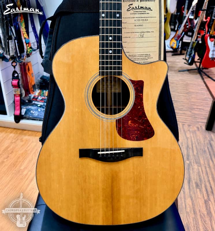 ✨MINT✨ 2024 Eastman AC122-1CE DLX Deluxe Electro Acoustic Guitar~ Natural + Bag image 1