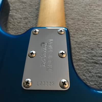 Lefty Ernie Ball Music Man StingRay 4 H 2002 Blue Pearl image 6