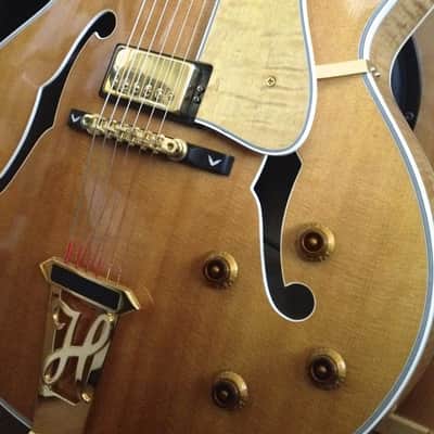 1999 Heritage Super Eagle Archtop Guitar - Antique Natural image 1