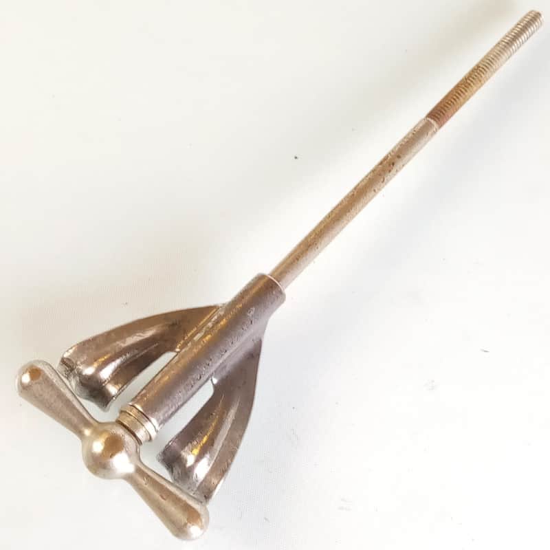 Ludwig Nickel Bass Drum Bow-Tie Tension 6"T-Rod+Claw Vintage50s-60s Keystone USA image 1