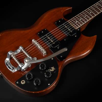 1971 Gibson SG Pro - Walnut | USA Vintage Norlin Era Kalamazoo P-90 Pickups Bigsby Tremolo 2.97kg | Case image 6