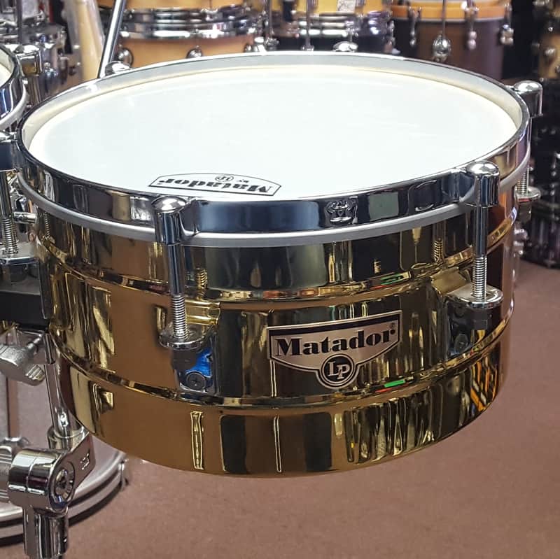 store stock -LP Matador Mini Timbale Set w/ Brass Shell's 10