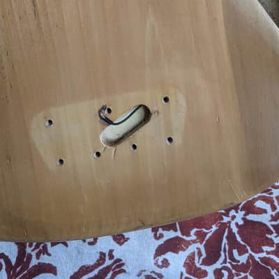 Fender Musicmaster bass 1973 body natural image 6
