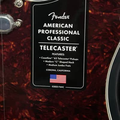 Fender American Pro Classic Telecaster  2025 - Faded Black / 7lbs. 8.3oz. #US25101030 image 7