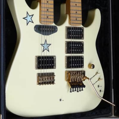Kramer Richie Sambora Stars White Double Neck 1980's Bon Jovi Vibe image 1