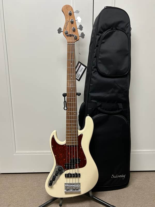 Sadowsky MetroExpress Hybrid P/J Bass 5-String with Pau Ferro Fretboard LEFT HANDED - Olympic White image 1