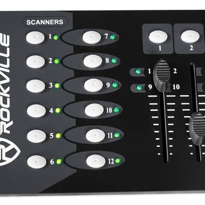 2 Eliminator Lighting Fantasy FX RGBW Effect Lights w/Center Beam+DMX Controller image 6