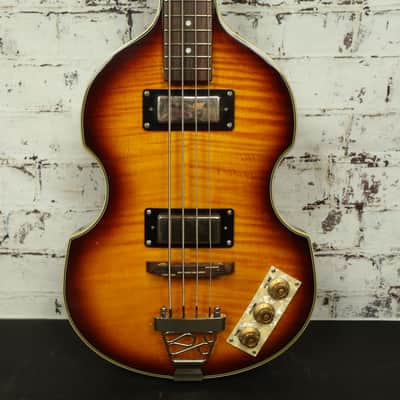 2008 Epiphone Viola Sunburst Hollowbody/Violin Electric Bass Guitar image 2