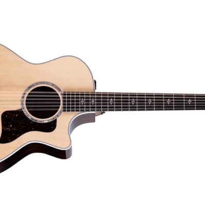 Taylor 454ce 12-String Acoustic-Electric Guitar Natural image 12