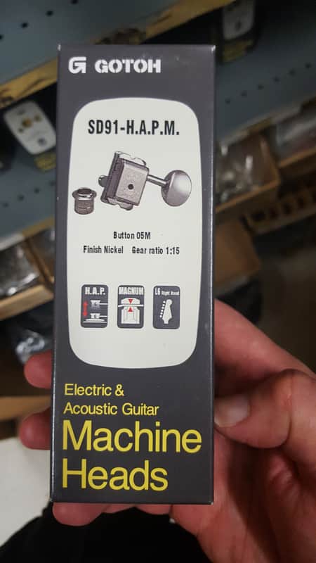 Gotoh Tuning Keys Vintage 6-in-Line 15:1 Nickel image 1