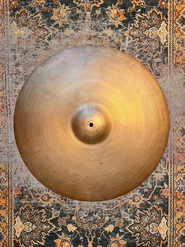 1960s Vintage Zildjian 22” BIG Light Complex Crash Ride 2844 g Hand Hammered Crashable image 1