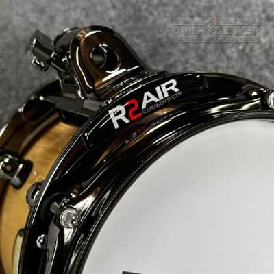 Pearl Masterworks 7pc Drum Set Fiddleback White Sycamore w/Black Nickel Hardware image 9