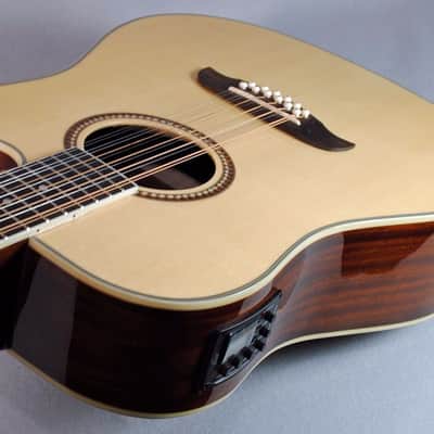 Oscar Schmidt OD312CE Dreadnought Cutaway Style Mahogany Neck 12-Strings Acoustic-Electric Guitar image 4