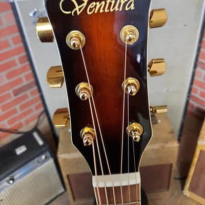 Ventura V3VS Vintage Sunburst Thin Body Acoustic/Electric image 7