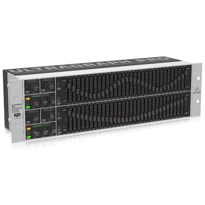Behringer Behringer ULTRAGRAPH PRO FBQ6200HD HD Dual Channel 31-Band Stereo Graphic Equalizer with FBQ Feedback Detection System, Limiters and Pink-Noise Generator - with 2X 15' 8mm XLR Microphone Cable image 5