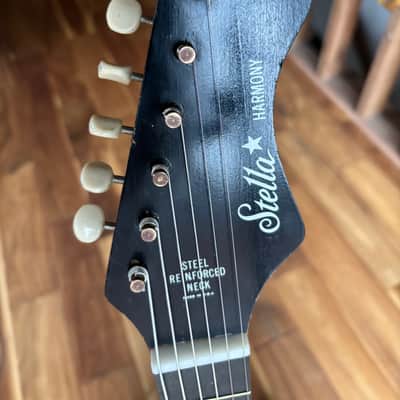 Vintage 1970 Harmony Stella H-933 Red Burst image 7
