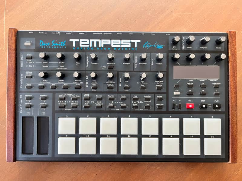Dave Smith Instruments Tempest 6-Voice Drum Machine 2011 - 2018 - Black with Wood Sides image 1