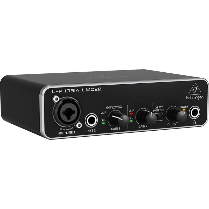 Behringer U-Phoria UMC22 USB Audio Interface image 1