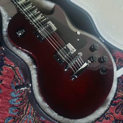 1994 Ebony Board Gibson Les Paul Studio Wine Red, Gibson Case 9.0 lbs Non-Chambered image 2