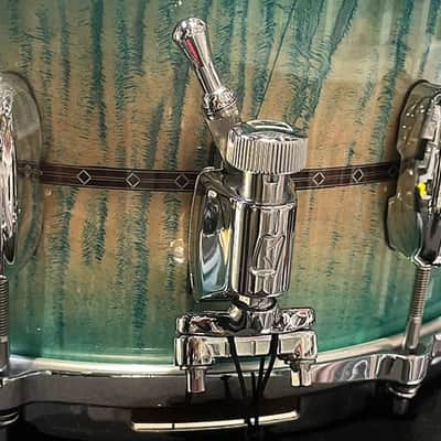Tama TMS1465SR ECB Star Maple Snare Drum / Emerald Sea Curly Maple Burst 14"×6.5" image 3