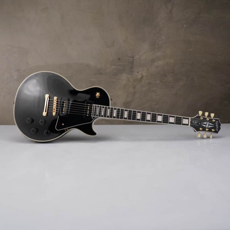 Epiphone Les Paul Custom Black w/ P90s Guitar Center w/ Case & Gig Bag #59252 image 1