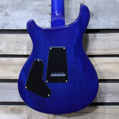 PRS SE Custom 24-08 Quilt 24-Fret Electric Guitar Lake Blue with Gigbag image 2