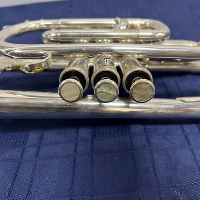 Used Andreas Eastman Silver Bb Cornet with Gard Gig Bag Just Serviced image 15