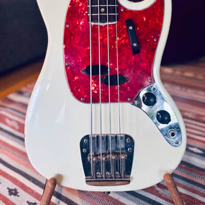 Fender Mustang Bass 1966, Olympic White w/ OHC image 2