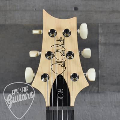 PRS Wood Library CE-24 Satin Quilt Top - Faded Gray Black Green Burst with Gigbag image 5