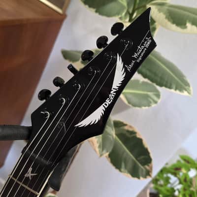 Dave Mustaine's Personal Dean Punk Zero MEGADETH Tour Stage Played Signature 1H Electric Guitar Artist Owned Signed Custom Explorer Pre-Gibson Era image 12