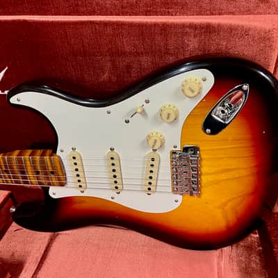 Fender Stratocaster, Limited Edition, Journeyman Relic, Closet Classic Hardware, Roasted 3A Flame Maple Neck, 1958 - Chocolate 3-Colour Sunburst image 16