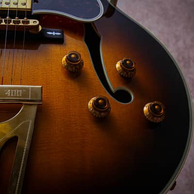 GIBSON USA Custom Shop Historic Super 400 CES "Tobacco Burst + Ebony" (1997) image 9