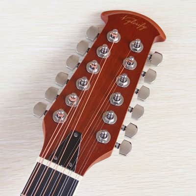 12 String Electric Acoustic Guitar, Laminated Spruce Top Body, Okoume Neck, 23 Frets Fingerboard image 6