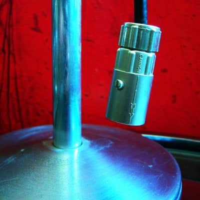 Vintage 1950's General Electric 97U29 / Shure 510C controlled magnetic microphone w Electro Voice 423A stand display prop repair image 9