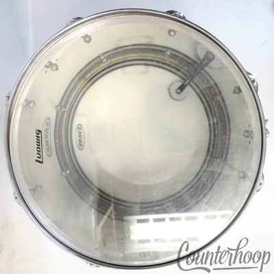 *Ludwig 18x16"Stainless Steel Floor Tom Drum Vintage 80s Blue/Olive Badge Bonham image 9