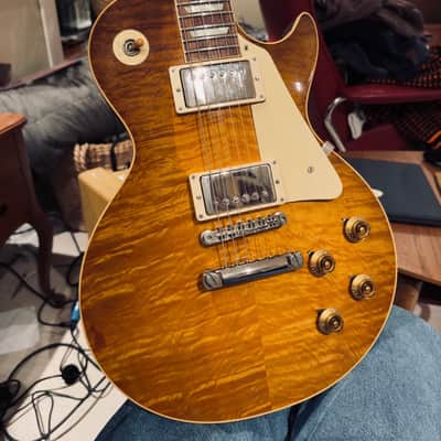 Gibson Custom Shop True Historic '59 Les Paul Reissue 2015 - 2016 - Aged Vintage Cherry Sunburst image 6