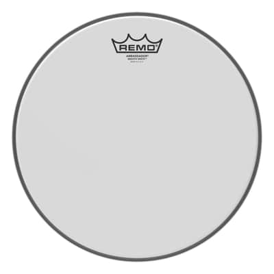 Remo - BA-0212-00- - Batter, Ambassador, Smooth White, 12" Diameter image 1