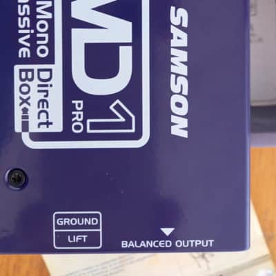 Samson MD1 Pro S-Max Series Mono Passive Direct Box 2010s - Purple image 3