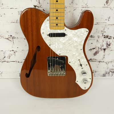 1980s MIJ Fender Telecaster Thinline Mahogany Body Semi-Hollow Electric Guitar image 2