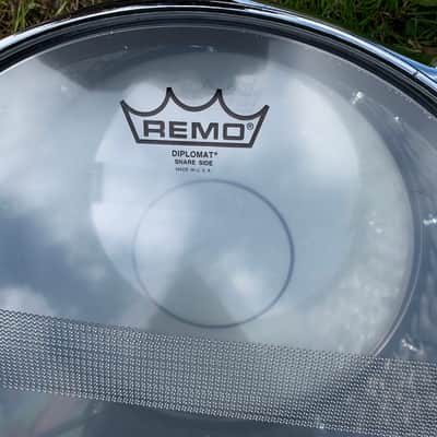 Premier Drums 14" x 5.5" Brass Hammered Snare Drum Black Chrome 2608 +hardcase (Steve White) image 7