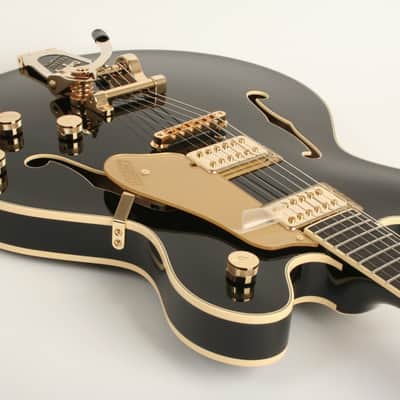 Gretsch Broadkaster LX Center Block with String-Thru Bigsby and Gold Hardware Ebony Fingerboard Black JT25061691 image 5