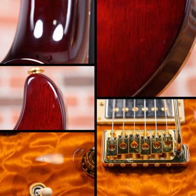 PRS Custom 22 Semi-Hollow Quilted Maple 10 Top Smoked Amber 2010 w/OHSC image 13