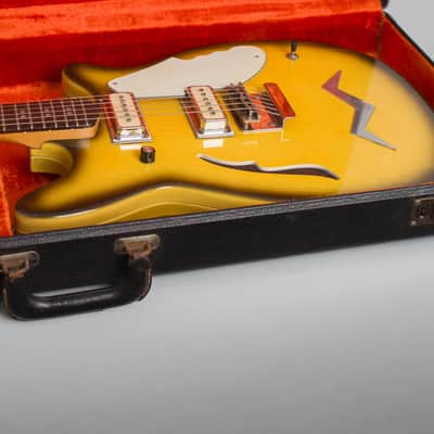 Micro-Frets Golden Melody Semi-Hollow Body Electric Guitar (1969), ser. #1411, original black tolex hard shell case. image 12