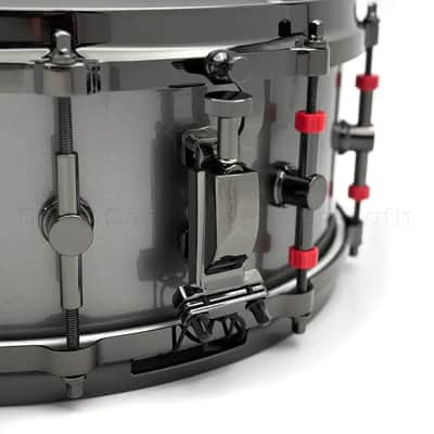 Canopus Type-R Maple Snare Drum 14x5.5 Gun Metal Metallic Lacquer - 2nd Line image 2